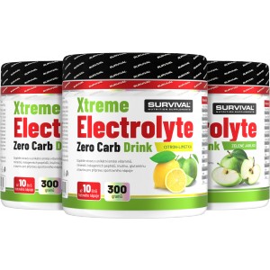 Xtreme Electrolyte Zero Carb Drink - akce 2+1 ZDARMA! - Survival