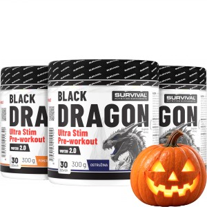 Black Dragon Ultra Stim Pre-workout - akce 2+1 ZDARMA! - Survival