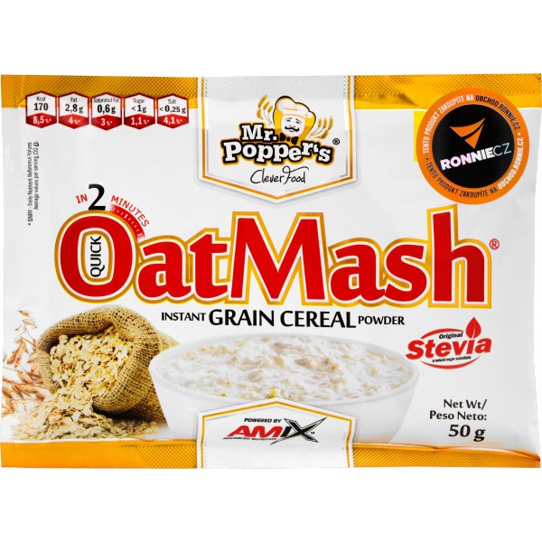 OatMash - 50 g, biela čokoláda – bílá čokoláda · 50 g